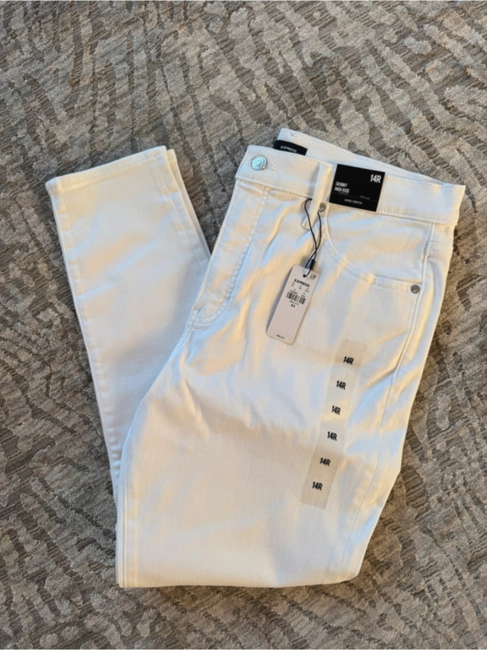 Brand New: Express High-Rise White Women’s Jeans